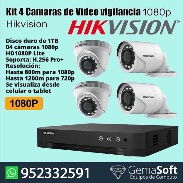 Kit HikVision 1080P