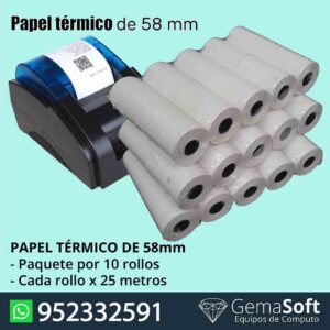 Papel Termico 58mm